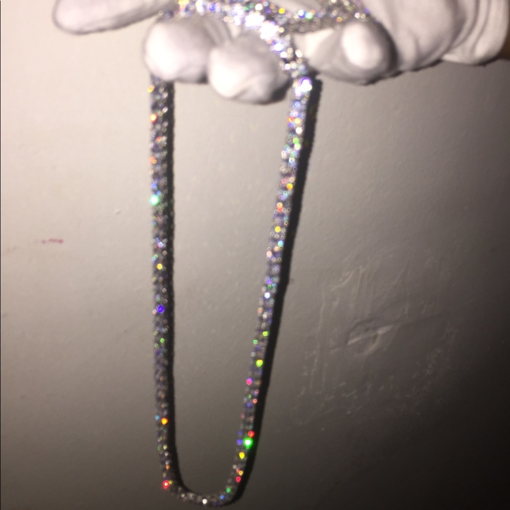 White gold Tennis Chain 5mm 💧 drip